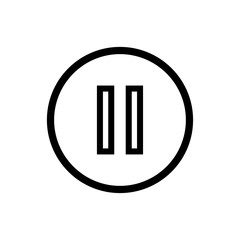 Pause and Play Button Symbol Icon Vector Design Illustration EPS 10