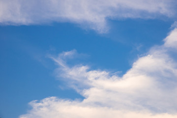 blue sky with white cloud