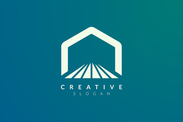 Stage logo design. Minimalist and modern vector illustration design suitable for community, business, and product brands.