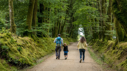 Obraz premium promenade en famille