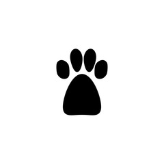 Paw icon. Print symbol. Logo design element