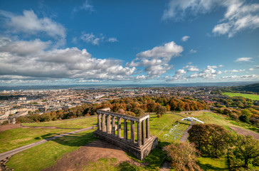 view of the city of Edinburgh - Scotland - United Kingdom.