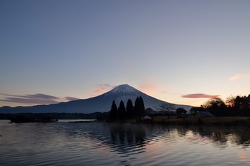 Naklejka premium 田貫湖からの富士山