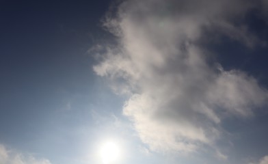 blue sky with clouds