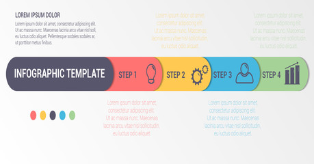 Business infographic template.