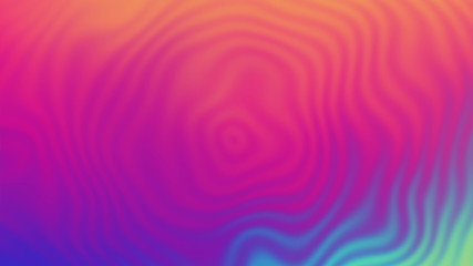 Obraz premium Audio visual background. 3d rendering. Abstract background with neon wave ripples. Wavy dynamic surface. Motion design template