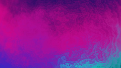 Psychedelic animated background. Motion design template. Colorful background with trendy flowers. Moving random wavy texture. 3d redering