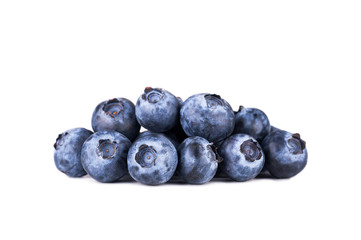 Blueberries isolated on white background