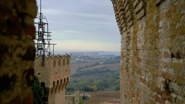 Panorama visible from the tower of Offagna