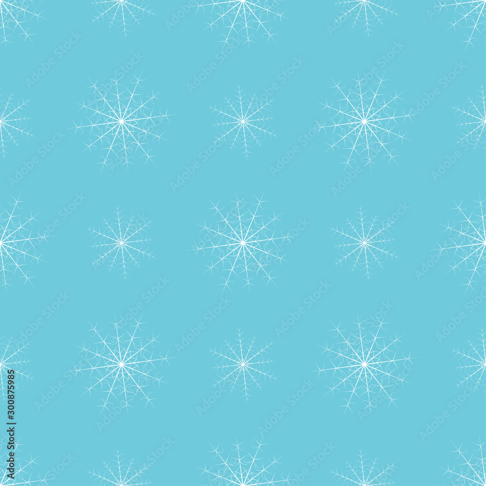 Aufkleber seamless christmas snow flake pattern. trendy vector wallpaper. christmas backdrop. modern abstract 