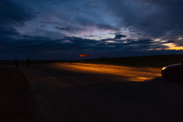 Beautiful evening sky, amazing sunset