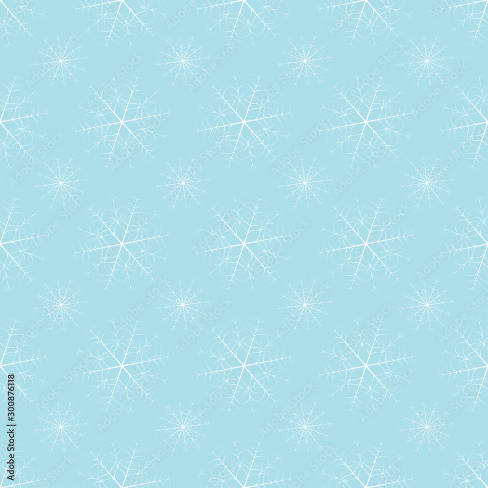 Poster seamless christmas snow flake pattern. trendy vector wallpaper. christmas backdrop. modern abstract 