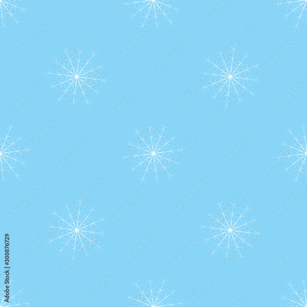 Aufkleber seamless christmas snow flake pattern. trendy vector wallpaper. christmas backdrop. modern abstract 