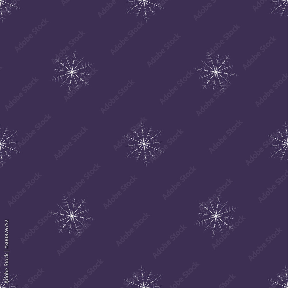 Poster seamless christmas snow flake pattern. trendy vector wallpaper. christmas backdrop. modern abstract 