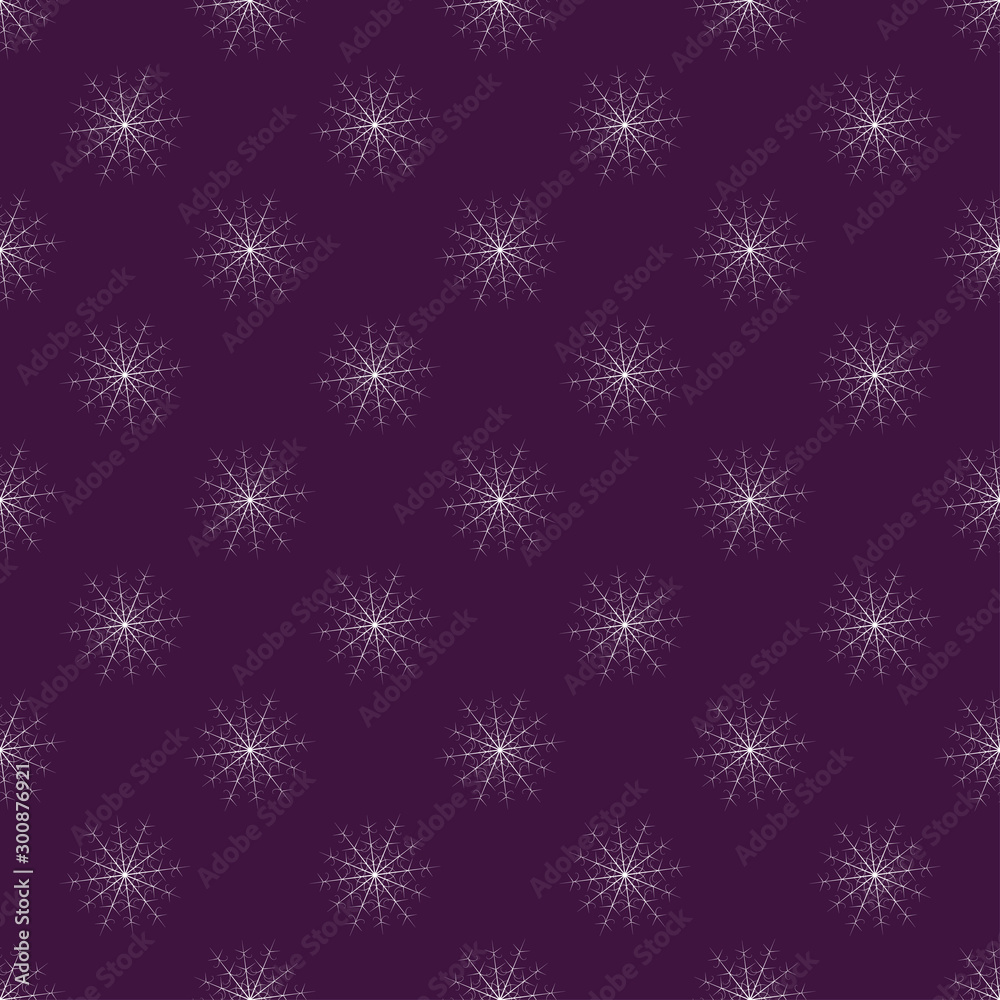 Poster seamless christmas snow flake pattern. trendy vector wallpaper. christmas backdrop. modern abstract 