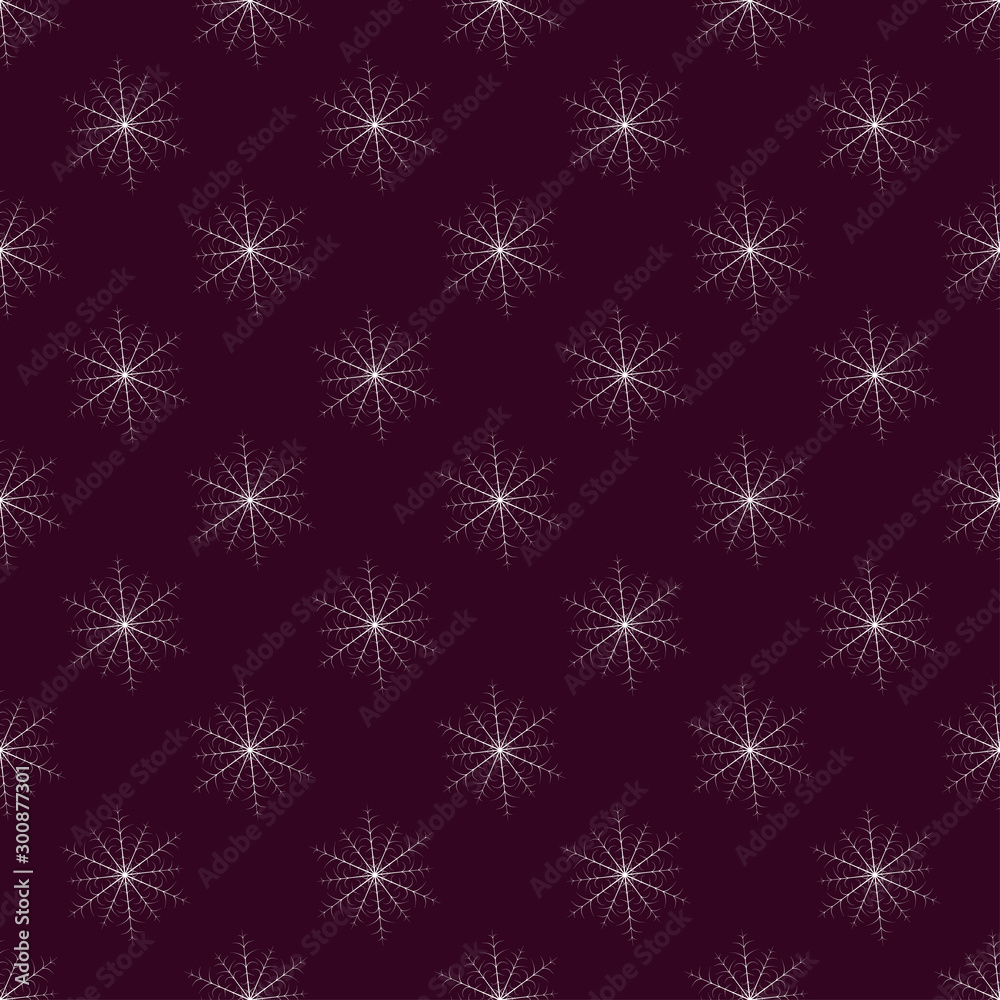 Aufkleber seamless christmas snow flake pattern. trendy vector wallpaper. christmas backdrop. modern abstract 