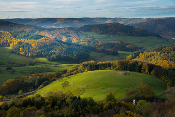 Obraz premium Blick von der Burgruiine Hohengeroldseck im Schwarzwald
