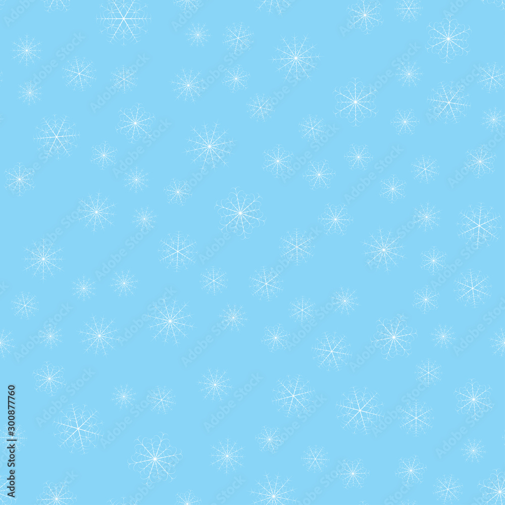 Poster seamless christmas snow flake pattern. trendy vector wallpaper. christmas backdrop. modern abstract 