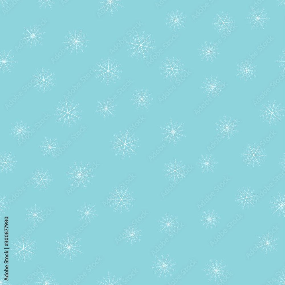 Poster seamless christmas snow flake pattern. trendy vector wallpaper. christmas backdrop. modern abstract 