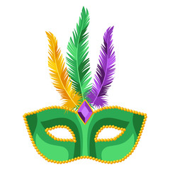 Mardi Gras carnival mask. © incomible