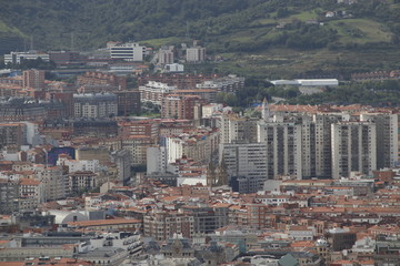 Fototapeta na wymiar View of Bilbao from the hills