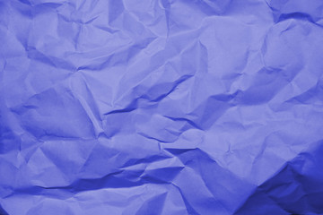 Obraz premium Blue crumpled paper texture background.