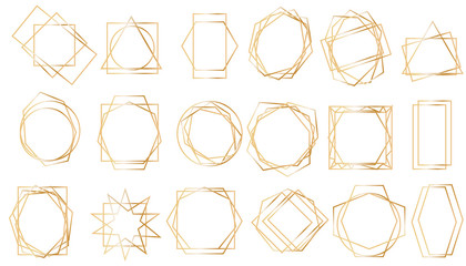 Golden geometric frames. 