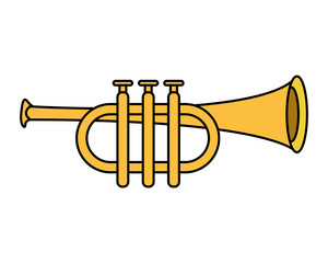 trumpet air instrument musical icon © Gstudio