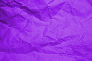 Fototapeta premium Сrumpled paper texture purple. Texture of crumpled paper. Crumpled paper. Wrinkles paper.