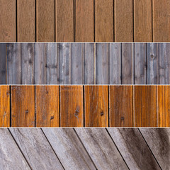 collection of 4 old wood surface textures