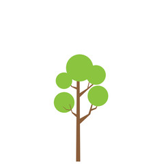 Tree Vector Flat Icon Vector Illustration