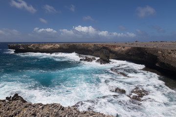 sea beach coast tropical Bonaire island Caribbean sea