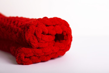 Plaid material. Chili Pepper clothes background.