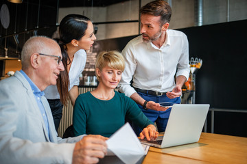 Startup new business launch in restaurant