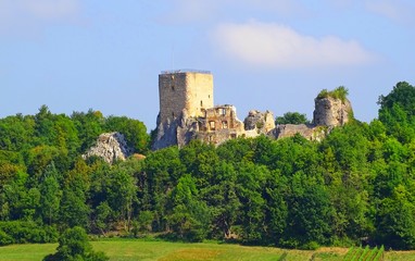 Fototapeta na wymiar Europe, France, Haut-Rhin, Grand-Est, Leymen, Château de Landskron