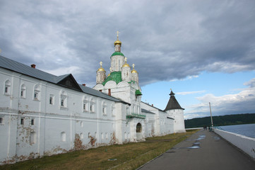 The ancient wall of the Makariev monastery