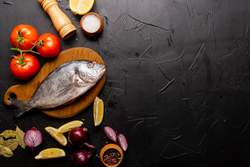 still life with bread and vegetables