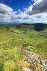 View through the Swindale valley, Lake District National Park, Cumbria, England, UK