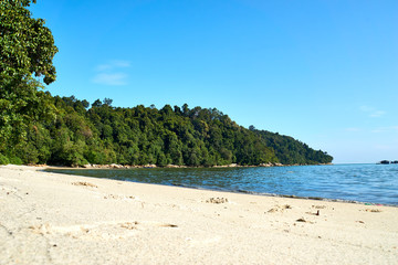Beach at national Park in Penang, Malaysia