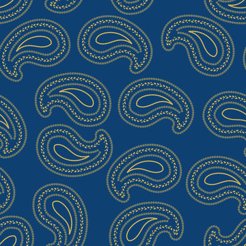  Paisley seamless pattern print background design
