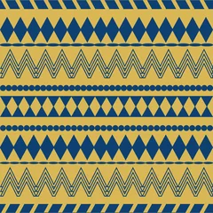Foto auf Leinwand Golden waves pattern print background design version © Doeke