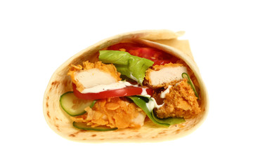 Tortilla with Chicken Nuggets