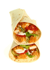 Tortilla with Chicken Nuggets