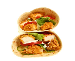 Tortilla with Chicken Nuggets