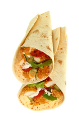 Tortilla with Chicken Nuggets