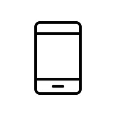 Mobile Vector Icon White Background