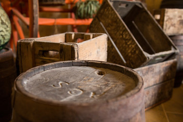 Win production in a winery in Malta