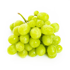 Green grape  isolated on white background
