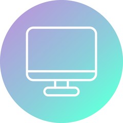 Fototapeta premium LCD Vector Icon White Background