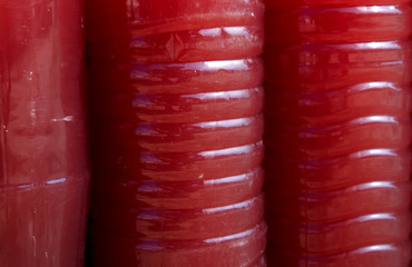 Natural red microbial water for watering plants